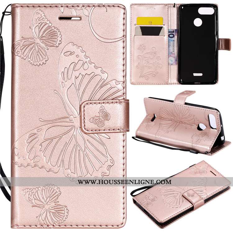 Housse Xiaomi Redmi 6 Cuir Fluide Doux Vert Tout Compris Coque Incassable Étui Verte