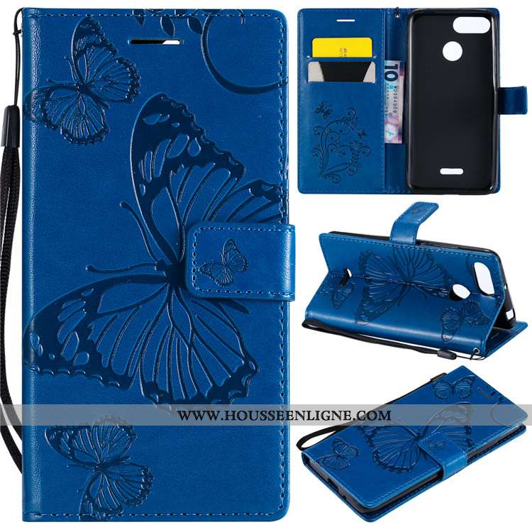 Housse Xiaomi Redmi 6 Cuir Fluide Doux Vert Tout Compris Coque Incassable Étui Verte
