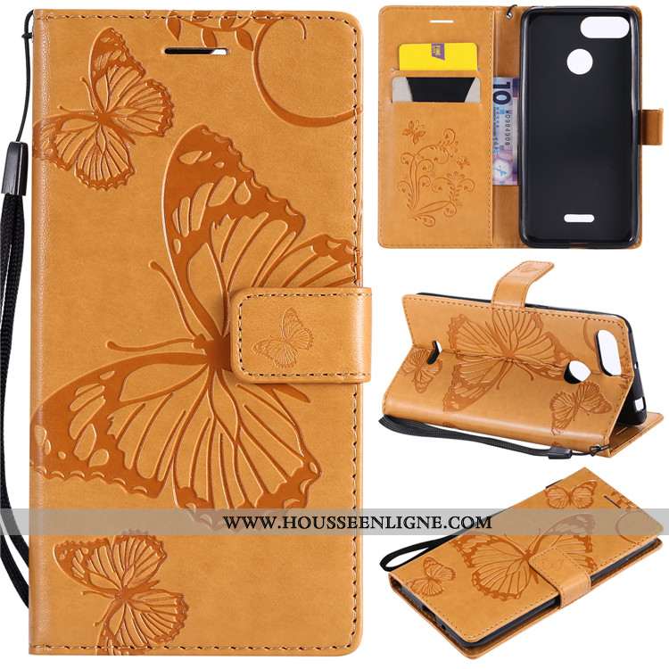 Housse Xiaomi Redmi 6 Cuir Fluide Doux Vert Tout Compris Coque Incassable Étui Verte