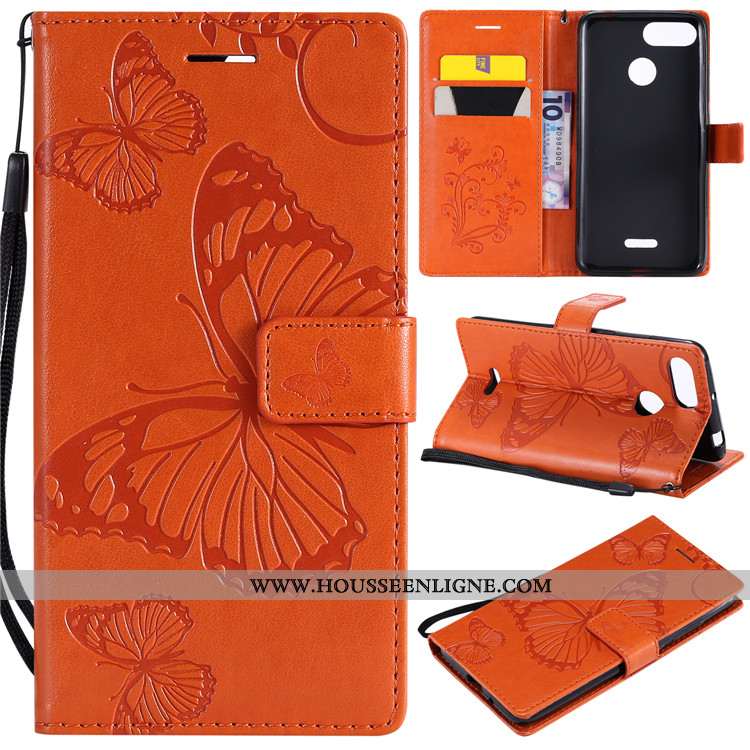 Housse Xiaomi Redmi 6 Cuir Fluide Doux Vert Tout Compris Coque Incassable Étui Verte