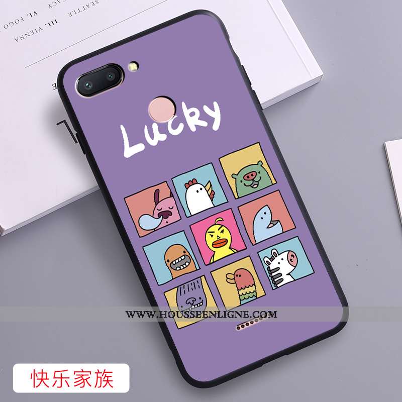 Housse Xiaomi Redmi 6 Fluide Doux Silicone Légère Rouge Nouveau Coque Délavé En Daim Bleu