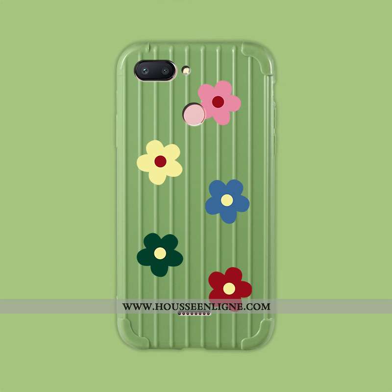 Housse Xiaomi Redmi 6 Fluide Doux Silicone Net Rouge Voyage Amoureux Personnalité Téléphone Portable