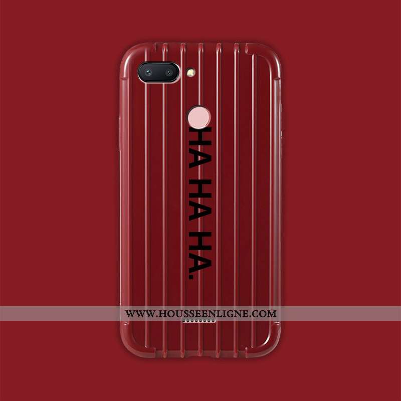 Housse Xiaomi Redmi 6 Fluide Doux Silicone Net Rouge Voyage Amoureux Personnalité Téléphone Portable
