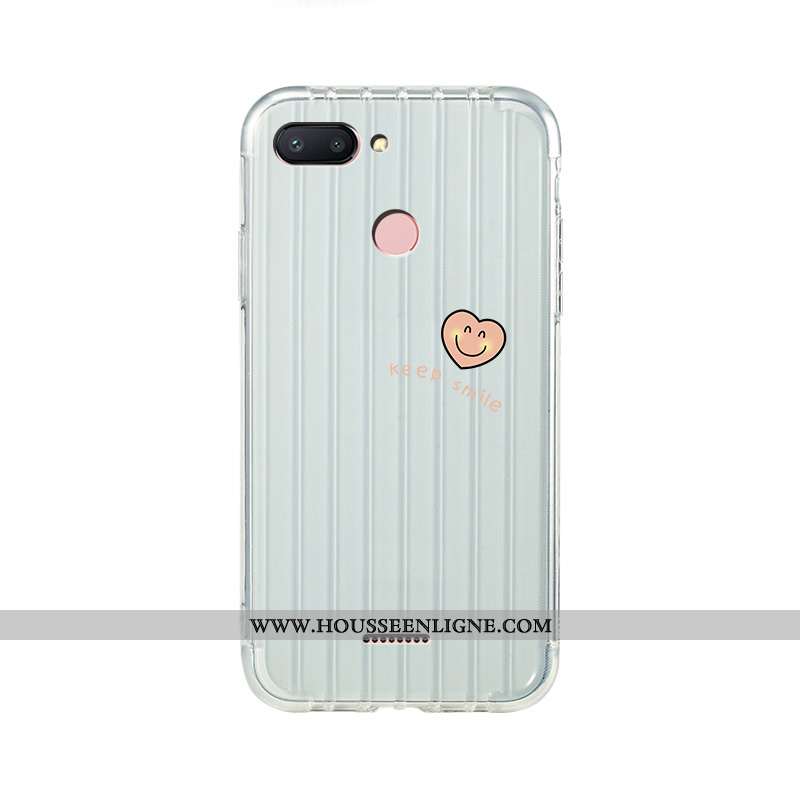 Housse Xiaomi Redmi 6 Fluide Doux Silicone Net Rouge Voyage Amoureux Personnalité Téléphone Portable