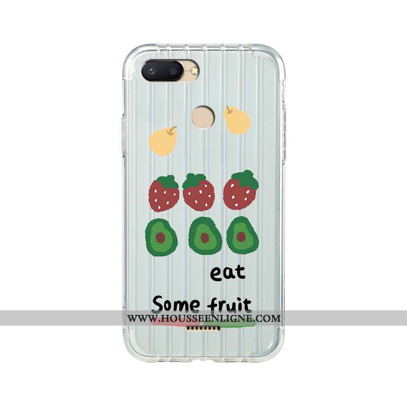 Housse Xiaomi Redmi 6 Légère Fluide Doux Simple Vent Blanc Incassable Rouge Blanche