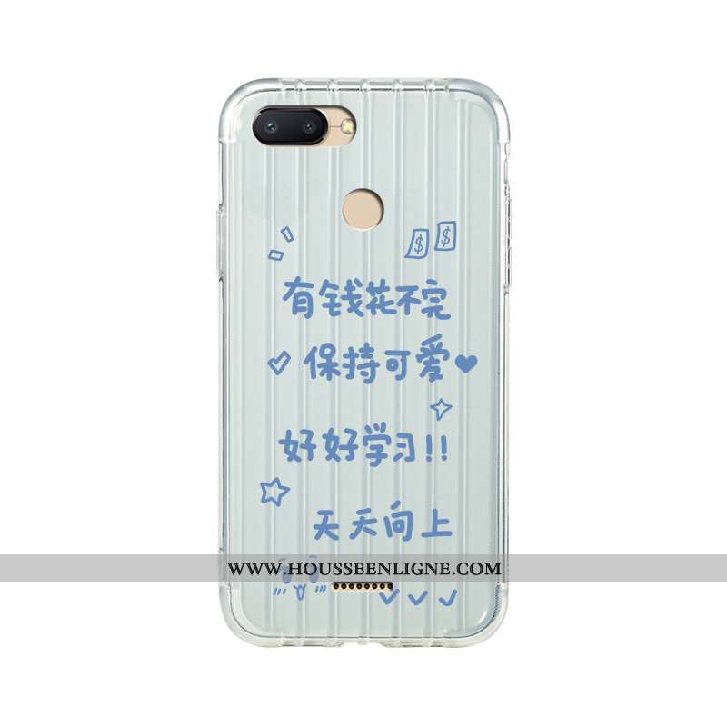 Housse Xiaomi Redmi 6 Légère Fluide Doux Simple Vent Blanc Incassable Rouge Blanche