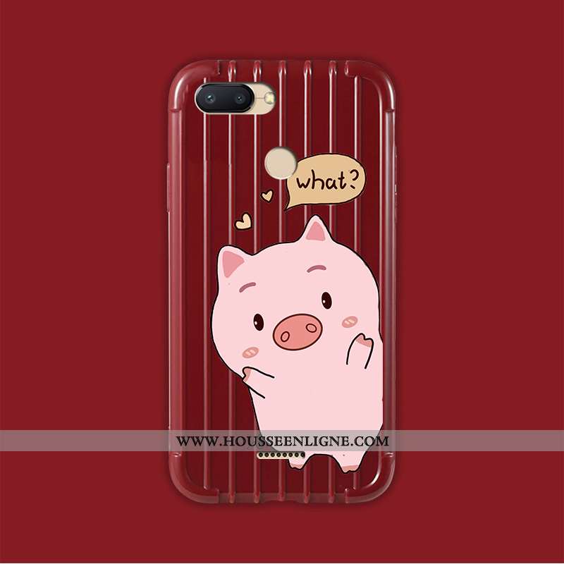 Housse Xiaomi Redmi 6 Légère Fluide Doux Simple Vent Blanc Incassable Rouge Blanche