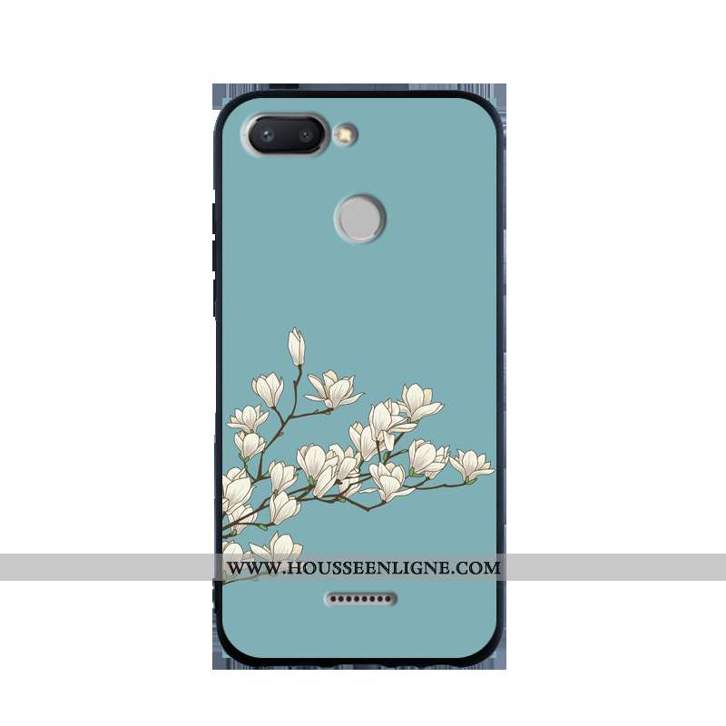 Housse Xiaomi Redmi 6 Personnalité Créatif Rouge Fluide Doux Bleu Étui Silicone