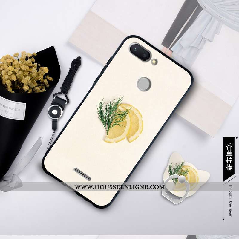 Housse Xiaomi Redmi 6 Personnalité Créatif Rouge Fluide Doux Bleu Étui Silicone
