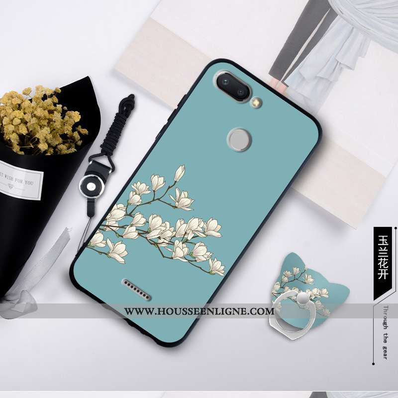 Housse Xiaomi Redmi 6 Personnalité Créatif Rouge Fluide Doux Bleu Étui Silicone
