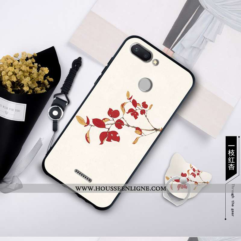 Housse Xiaomi Redmi 6 Personnalité Créatif Rouge Fluide Doux Bleu Étui Silicone