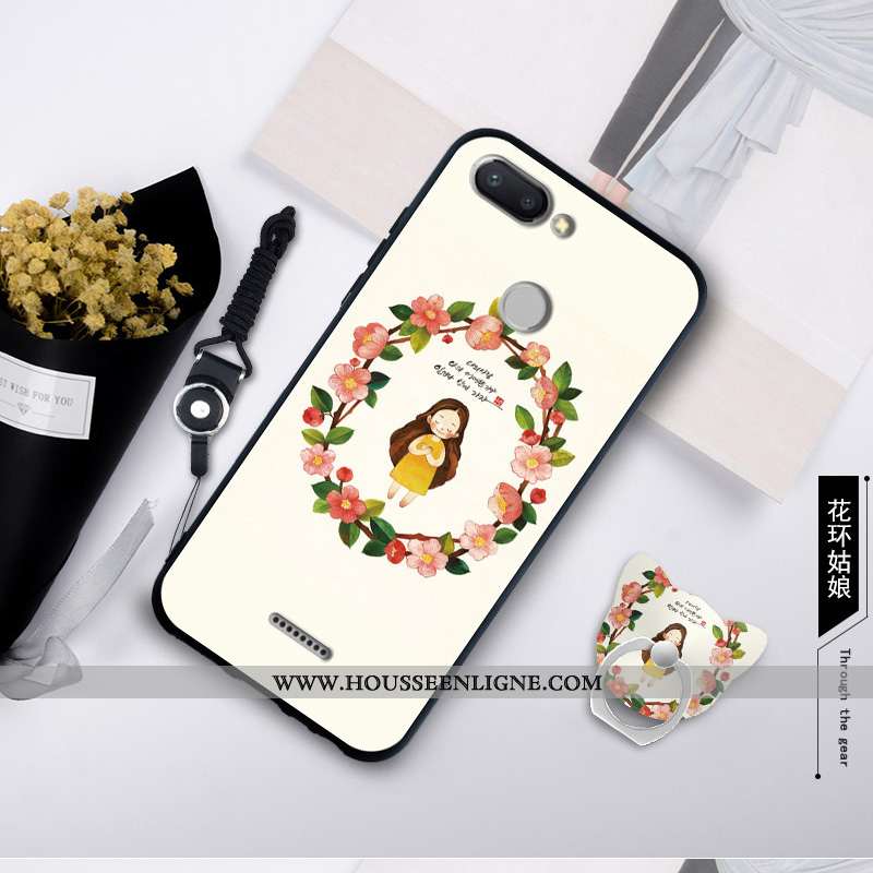 Housse Xiaomi Redmi 6 Personnalité Créatif Rouge Fluide Doux Bleu Étui Silicone