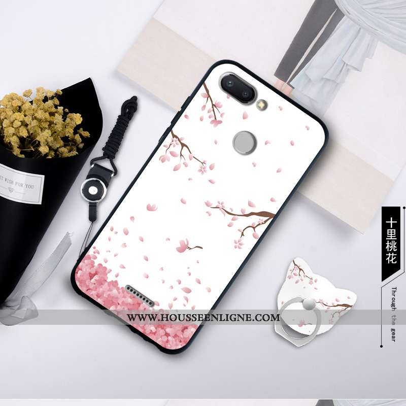 Housse Xiaomi Redmi 6 Personnalité Créatif Rouge Fluide Doux Bleu Étui Silicone