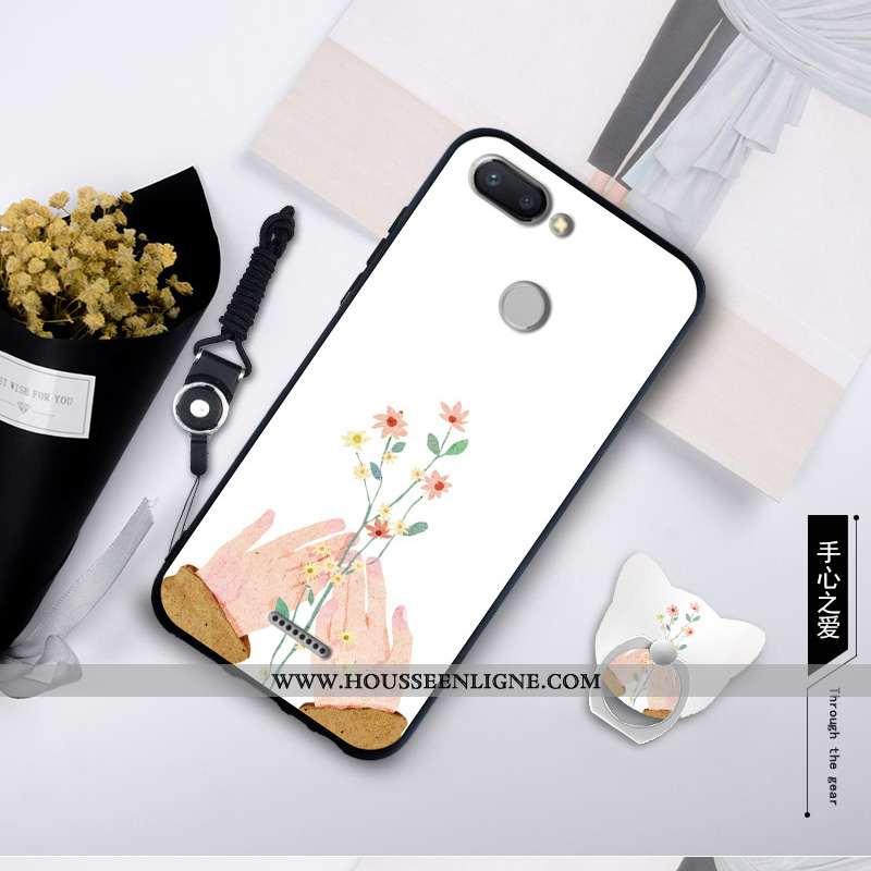Housse Xiaomi Redmi 6 Personnalité Créatif Rouge Fluide Doux Bleu Étui Silicone