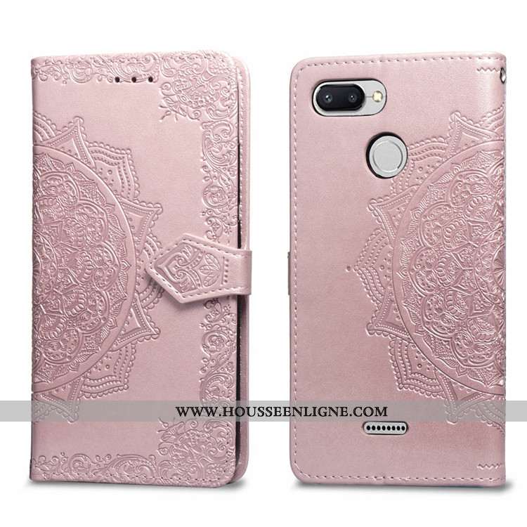 Housse Xiaomi Redmi 6 Protection Cuir Fluide Doux Coque Incassable Tout Compris Noir