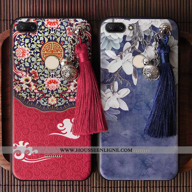 Housse Xiaomi Redmi 6 Protection Personnalité Téléphone Portable Créatif Style Chinois Rouge Silicon