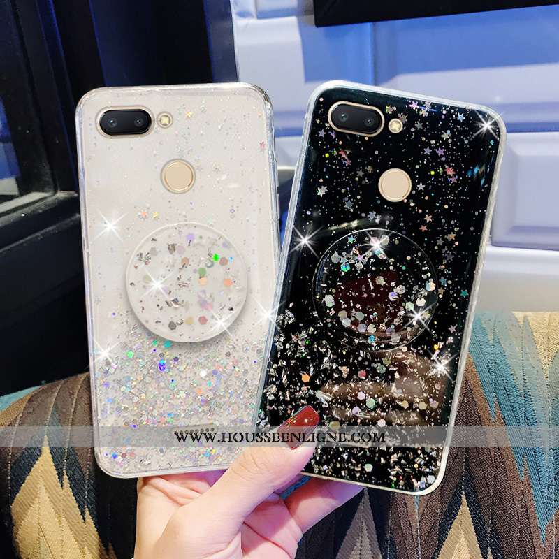 Housse Xiaomi Redmi 6 Protection Transparent Mode Délavé En Daim Étui Simple Créatif Rose