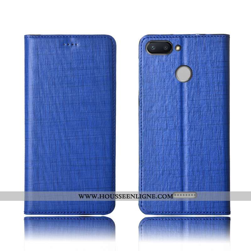 Housse Xiaomi Redmi 6 Silicone Protection Cuir Véritable Incassable Cuir Fluide Doux Nouveau Rouge