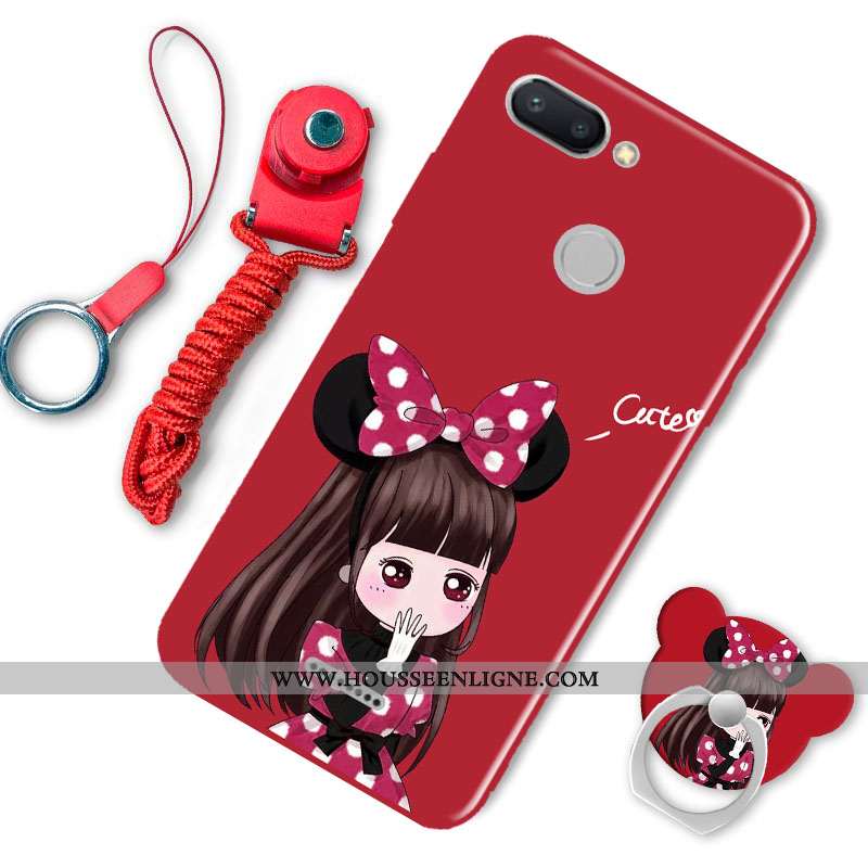 Housse Xiaomi Redmi 6 Silicone Protection Noir Petit Ornements Suspendus Incassable Personnalité