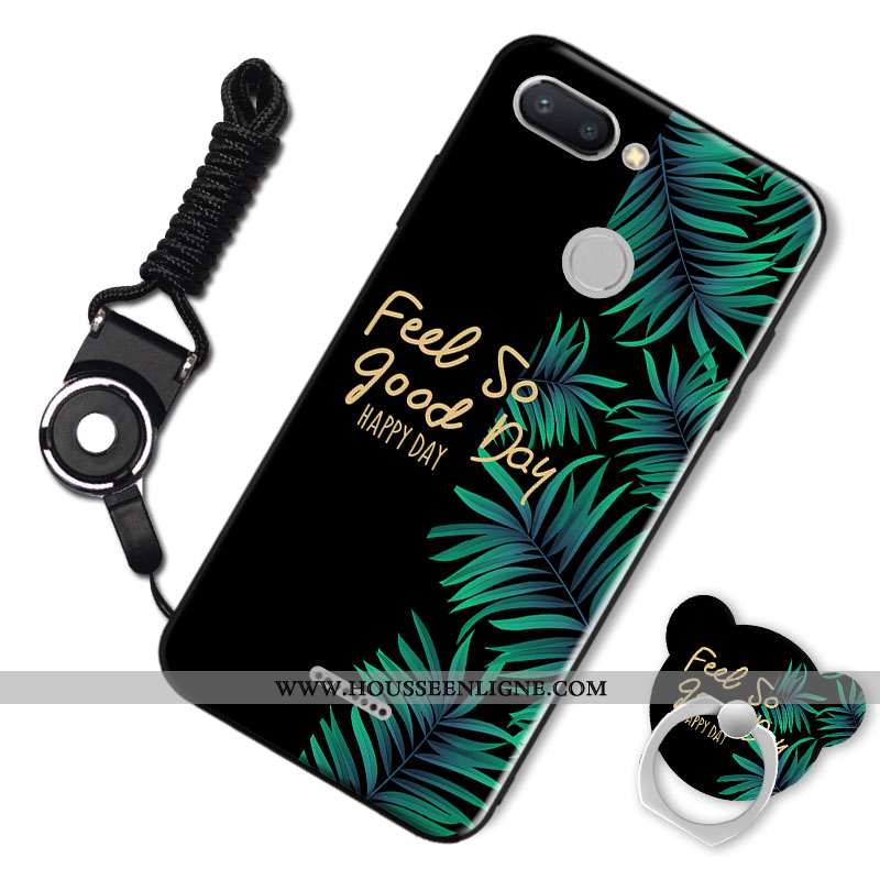 Housse Xiaomi Redmi 6 Silicone Protection Noir Petit Ornements Suspendus Incassable Personnalité