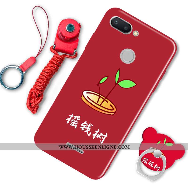 Housse Xiaomi Redmi 6 Silicone Protection Noir Petit Ornements Suspendus Incassable Personnalité