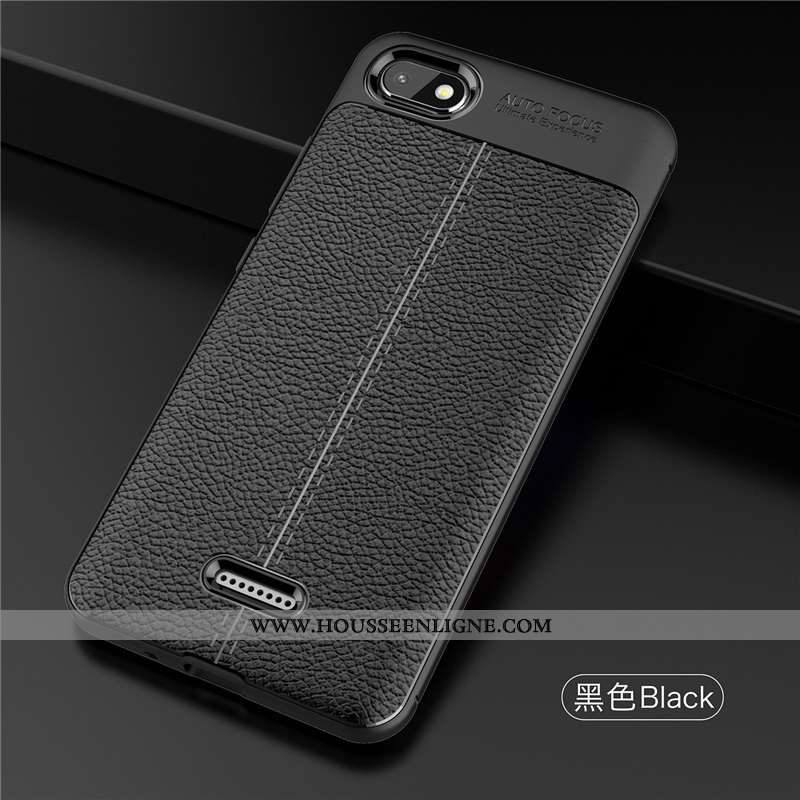 Housse Xiaomi Redmi 6a Délavé En Daim Personnalité Ultra Rouge Protection Téléphone Portable Incassa