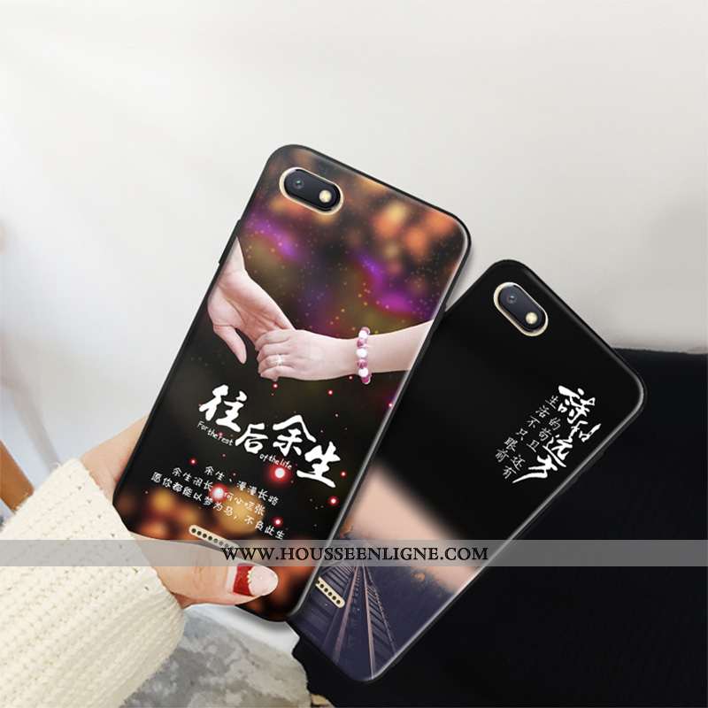 Housse Xiaomi Redmi 6a Personnalité Dessin Animé Fluide Doux Petit Téléphone Portable Rouge Incassab