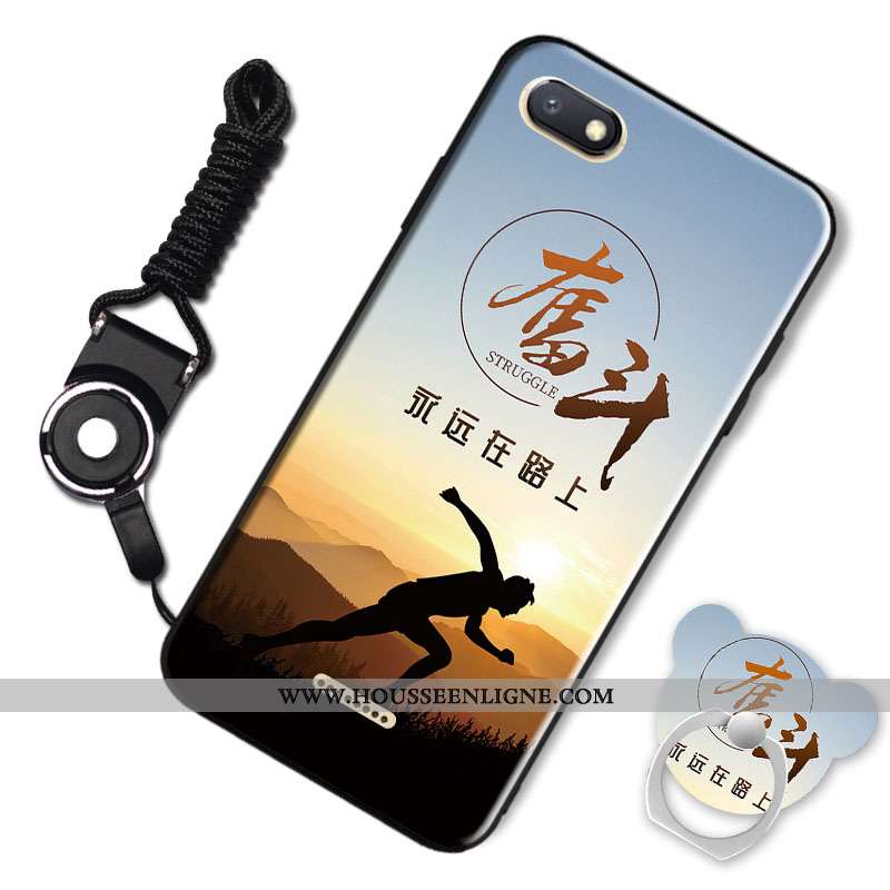 Housse Xiaomi Redmi 6a Personnalité Dessin Animé Fluide Doux Petit Téléphone Portable Rouge Incassab