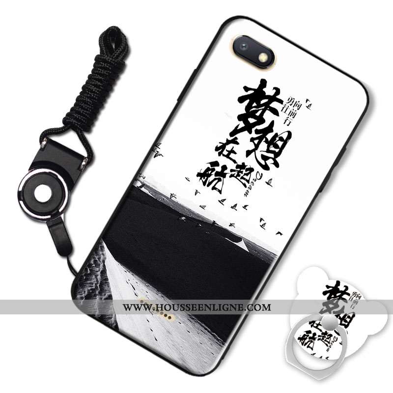 Housse Xiaomi Redmi 6a Personnalité Dessin Animé Fluide Doux Petit Téléphone Portable Rouge Incassab