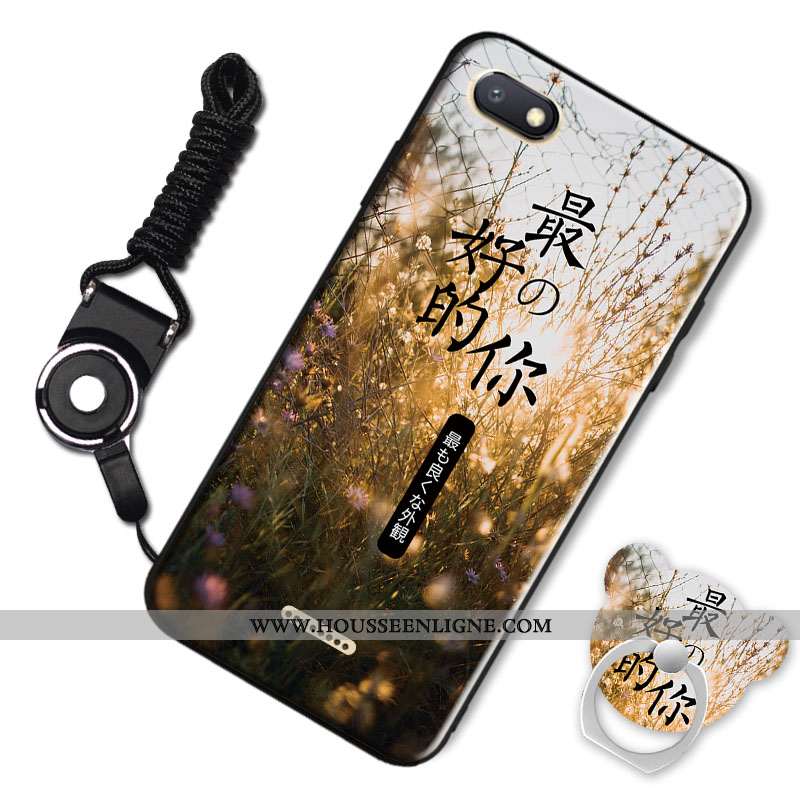 Housse Xiaomi Redmi 6a Personnalité Dessin Animé Fluide Doux Petit Téléphone Portable Rouge Incassab