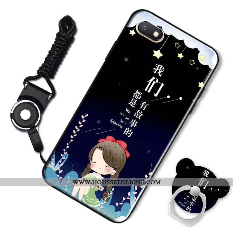 Housse Xiaomi Redmi 6a Personnalité Dessin Animé Fluide Doux Petit Téléphone Portable Rouge Incassab