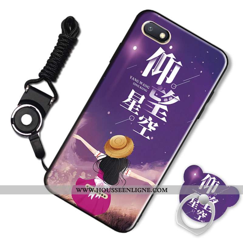 Housse Xiaomi Redmi 6a Personnalité Dessin Animé Fluide Doux Petit Téléphone Portable Rouge Incassab