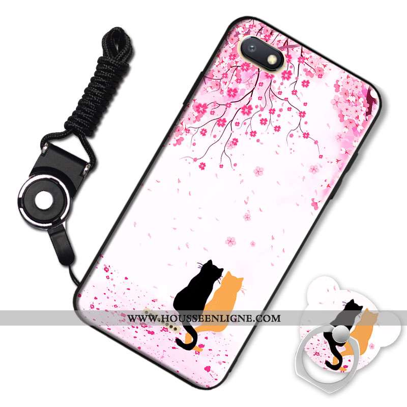 Housse Xiaomi Redmi 6a Personnalité Dessin Animé Fluide Doux Petit Téléphone Portable Rouge Incassab