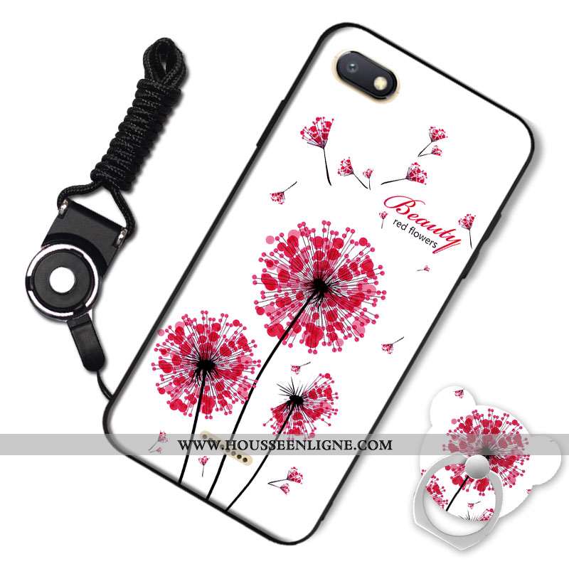Housse Xiaomi Redmi 6a Personnalité Dessin Animé Fluide Doux Petit Téléphone Portable Rouge Incassab