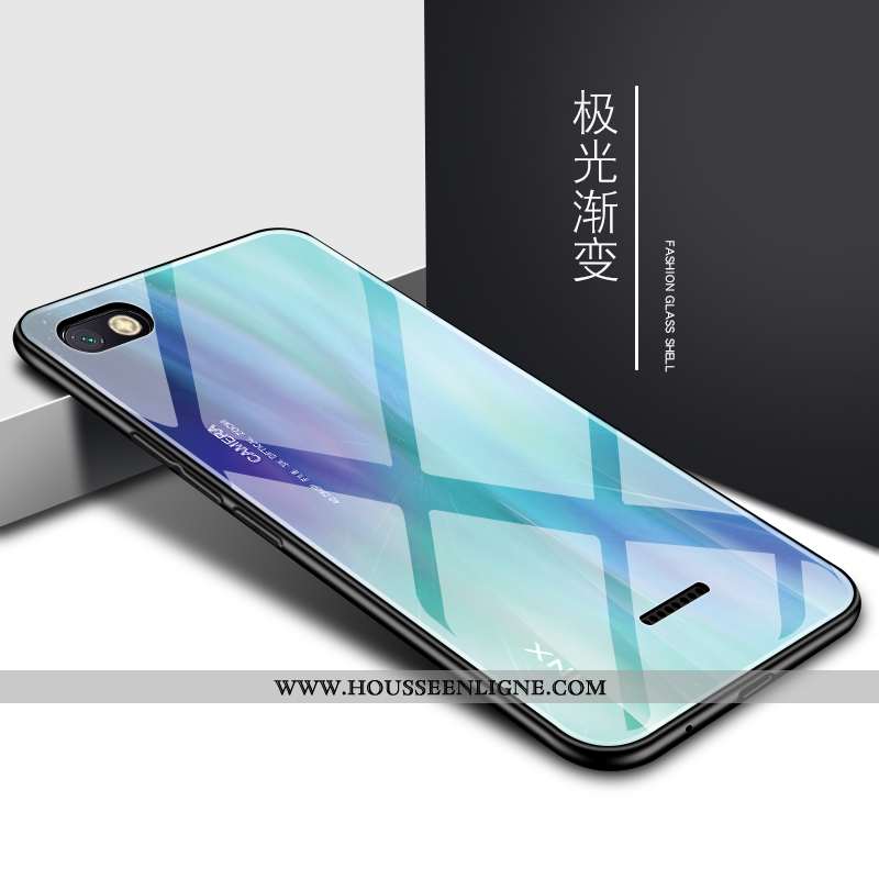 Housse Xiaomi Redmi 6a Protection Verre Bleu Petit Rouge Tendance Tout Compris