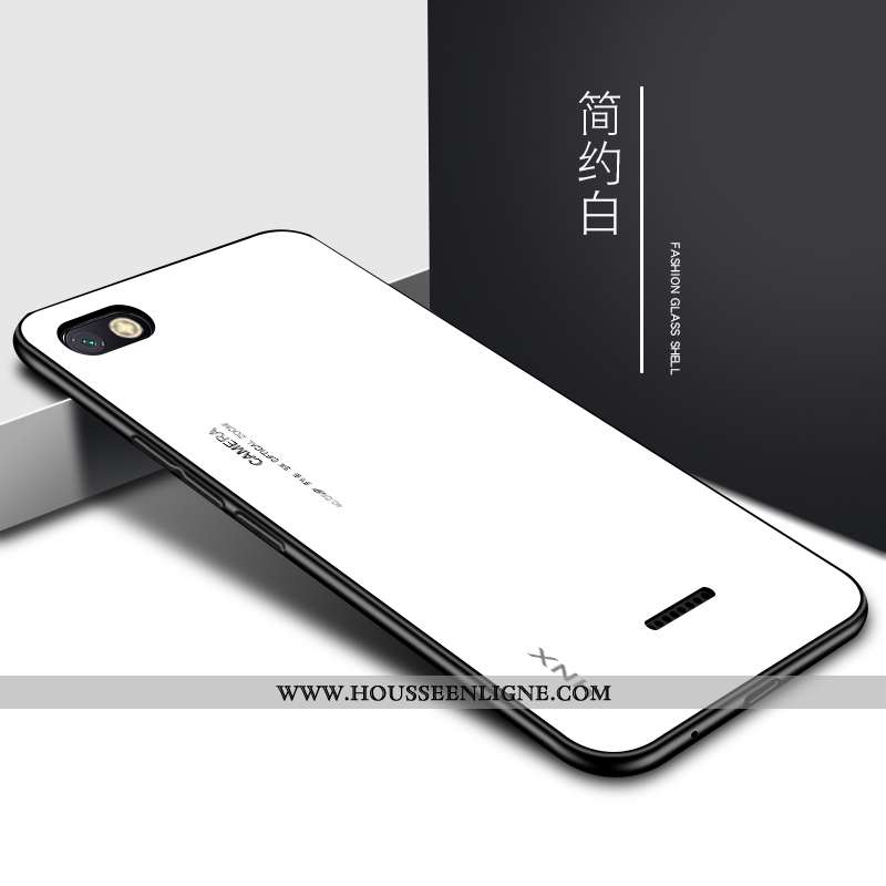 Housse Xiaomi Redmi 6a Protection Verre Bleu Petit Rouge Tendance Tout Compris