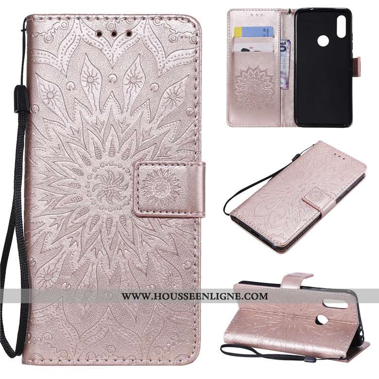 Housse Xiaomi Redmi 7 Protection Cuir Coque Étui Petit Vert Rouge Verte