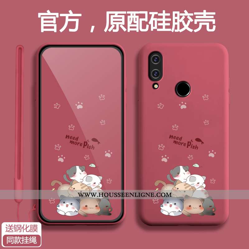 Housse Xiaomi Redmi 7 Silicone Protection Bleu Fluide Doux Étui Ultra Téléphone Portable