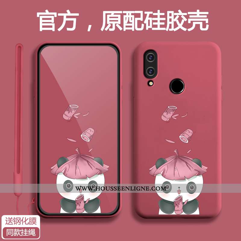 Housse Xiaomi Redmi 7 Silicone Protection Bleu Fluide Doux Étui Ultra Téléphone Portable