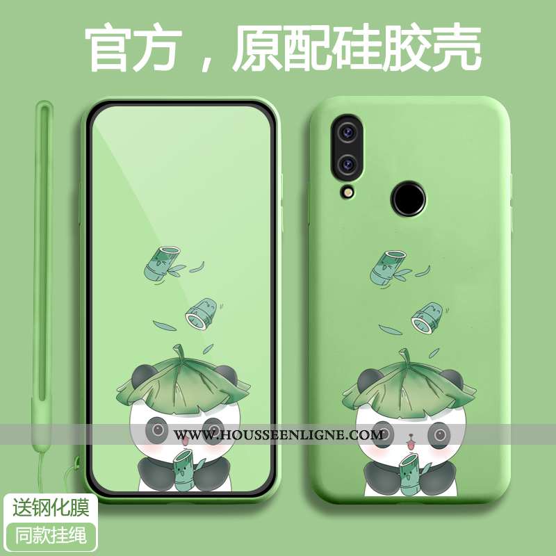 Housse Xiaomi Redmi 7 Silicone Protection Bleu Fluide Doux Étui Ultra Téléphone Portable