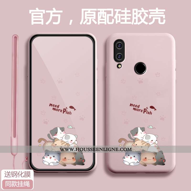 Housse Xiaomi Redmi 7 Silicone Protection Bleu Fluide Doux Étui Ultra Téléphone Portable