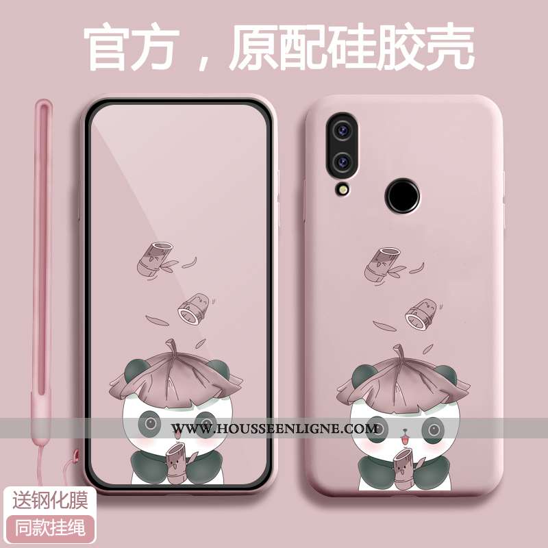 Housse Xiaomi Redmi 7 Silicone Protection Bleu Fluide Doux Étui Ultra Téléphone Portable