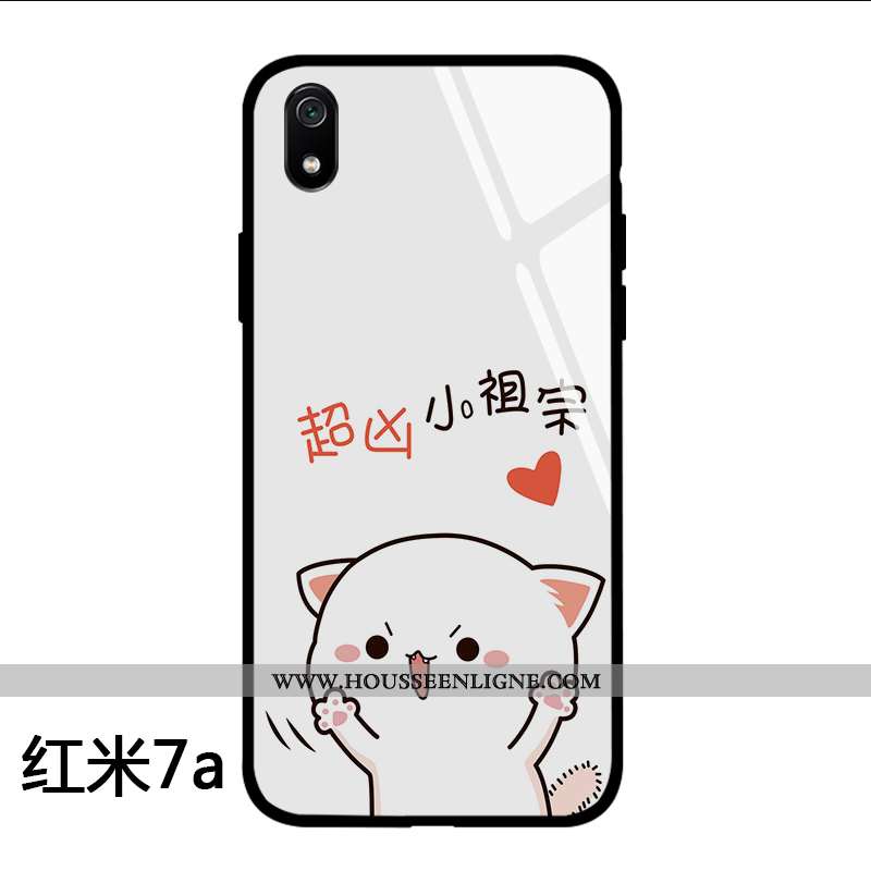 Housse Xiaomi Redmi 7a Charmant Tendance Coque Net Rouge Personnalité Dessin Animé Téléphone Portabl