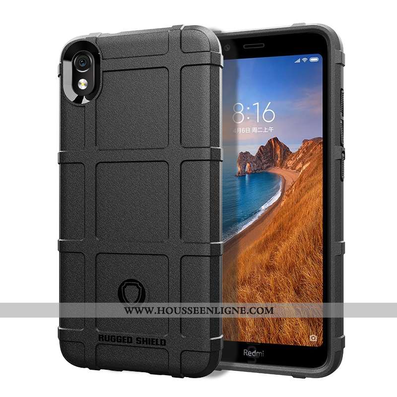 Housse Xiaomi Redmi 7a Créatif Tendance Coque Personnalité Net Rouge Rouge Téléphone Portable Marron