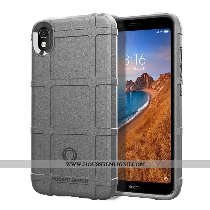 Housse Xiaomi Redmi 7a Créatif Tendance Coque Personnalité Net Rouge Rouge Téléphone Portable Marron