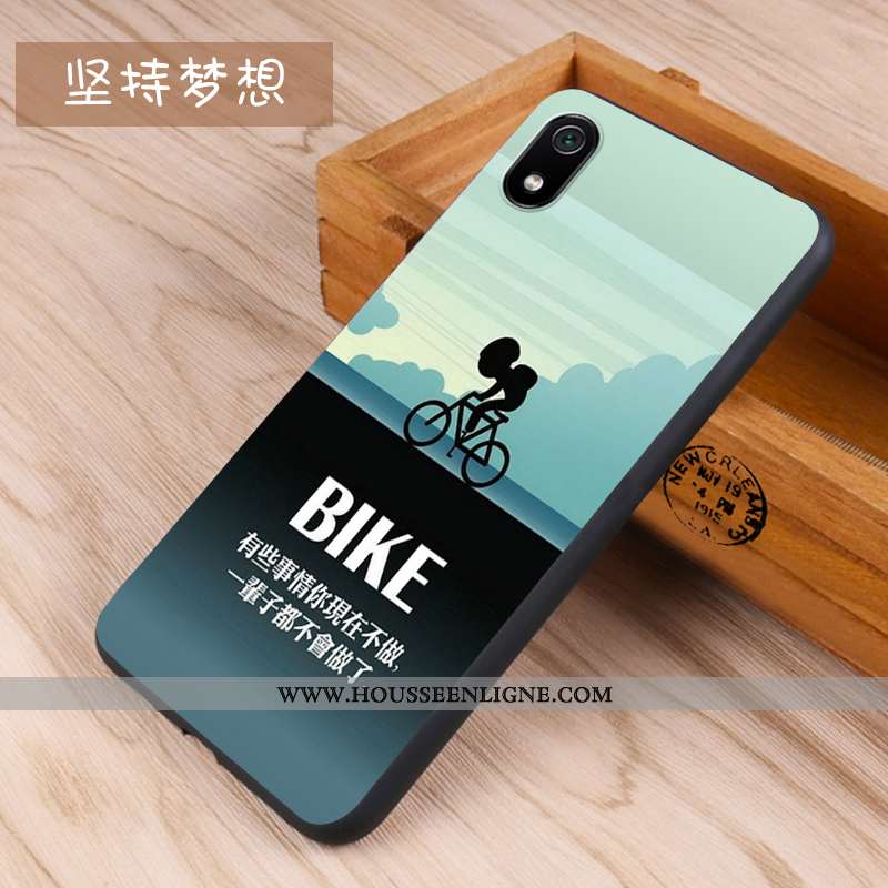 Housse Xiaomi Redmi 7a Créatif Tendance Coque Téléphone Portable Rouge Petit Net Rouge Bleu Foncé