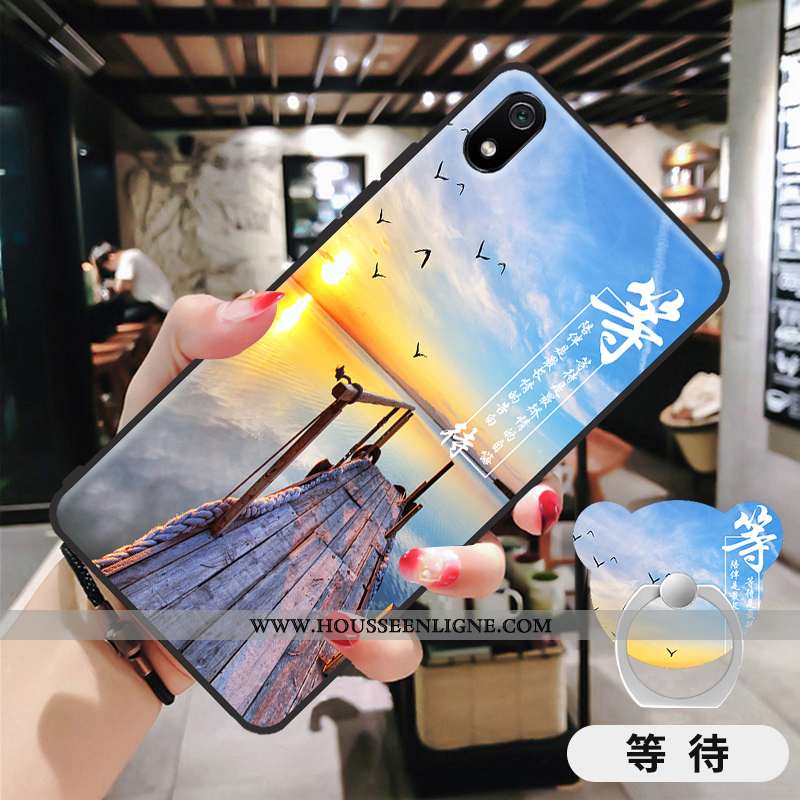 Housse Xiaomi Redmi 7a Dessin Animé Légère Coque Incassable Rose Amoureux Rouge