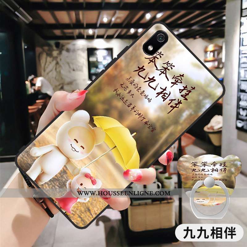 Housse Xiaomi Redmi 7a Dessin Animé Légère Coque Incassable Rose Amoureux Rouge