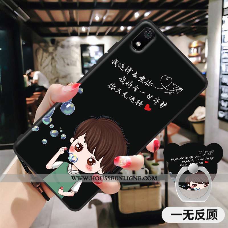 Housse Xiaomi Redmi 7a Dessin Animé Légère Coque Incassable Rose Amoureux Rouge