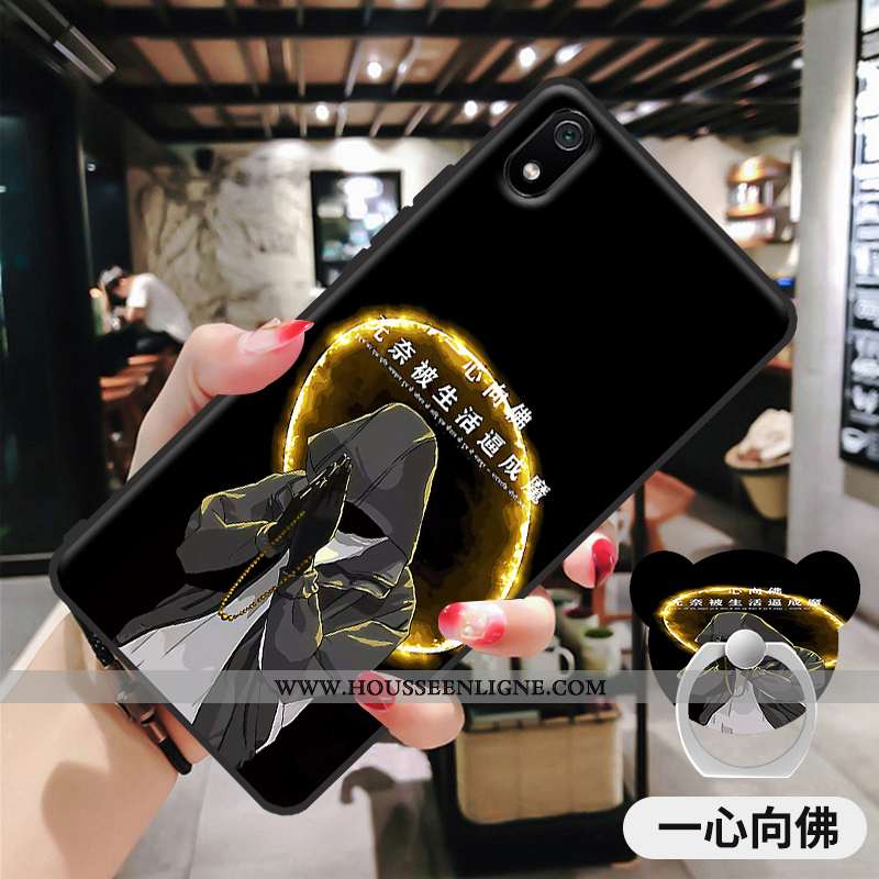 Housse Xiaomi Redmi 7a Dessin Animé Légère Coque Incassable Rose Amoureux Rouge